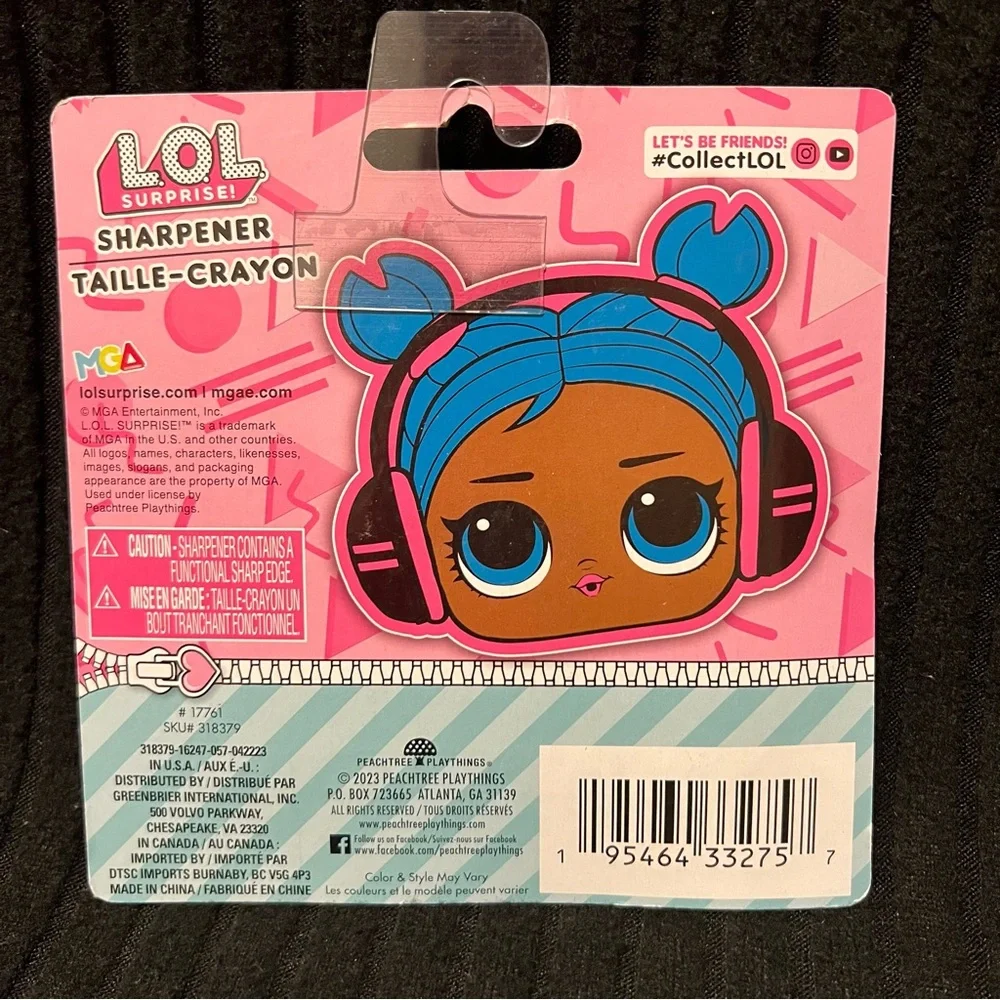 L.O.L. Surprise! Pink and Blue Sharpener